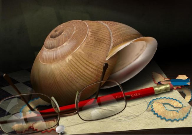 Snail with Spectacles Derek Cooper