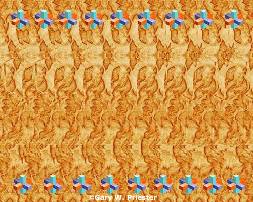 Cross Plus - Hidden and Floating Image Stereogram Gary W. Priester