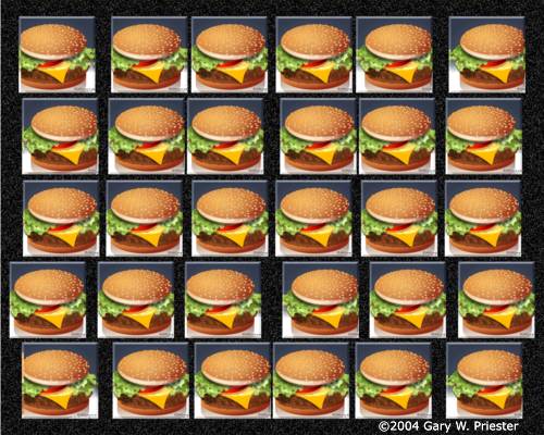 Burgers to Go - Floating Image Stereogram Gary W. Priester