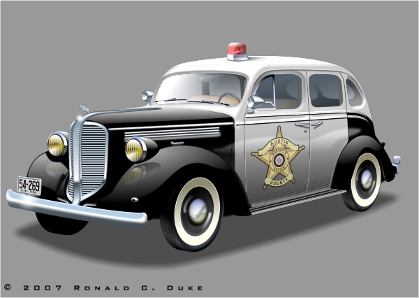 Austin, Texas County Sheriffs Car Ronald C. Duke