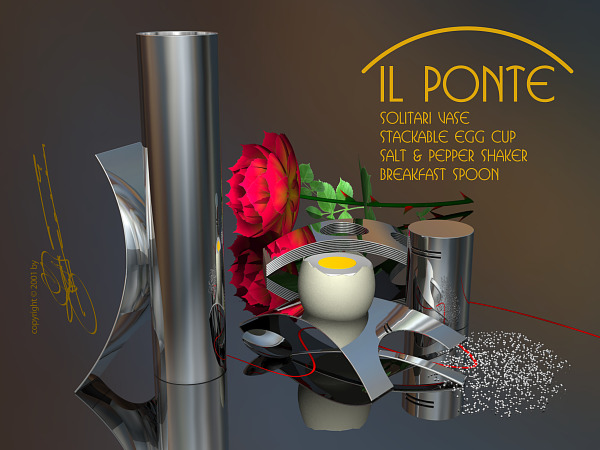 Il Ponte tableware design ©2001Jens G.R. Benthien