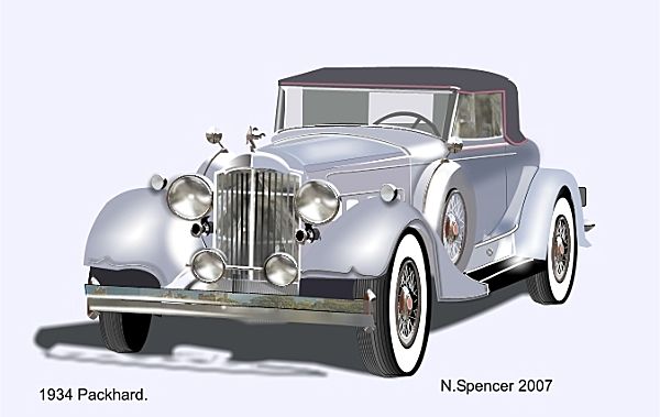 1934 Packard Norman Spencer
