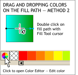 drag and drop fill path tip