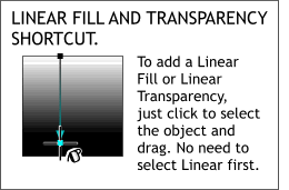 linear fill shortcut tip