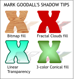 colored shadows tip