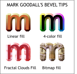 colored bevel tip