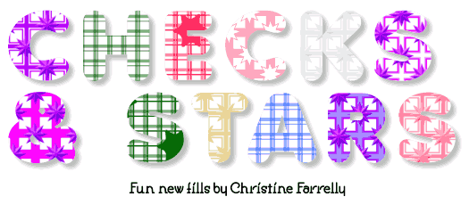 Checks and Stars fills by Christine Farrelly