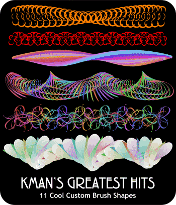 Kman's Greatest Hits - 11 Cool Custom Brush Shapes