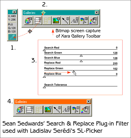 SS Search bitmap color search and replace utility