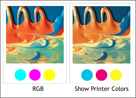 show printer colors tip