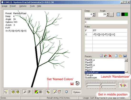 Creating A Fractal Tree in Xara X 2004 Dmitry Malutan