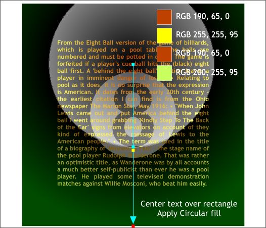 3D 8 Ball with spherical text tutorial