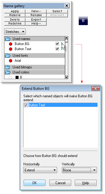 Creating Stretch Buttons in Xara Xtreme 5
