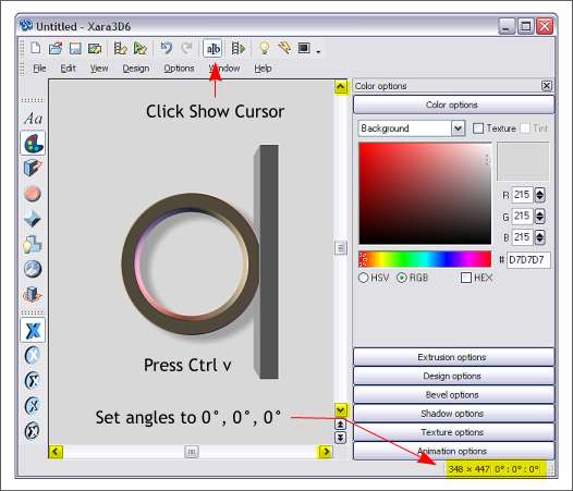 Creating a wall clock in Xara X1 and Xara 3D-6 - A step by step tutorial