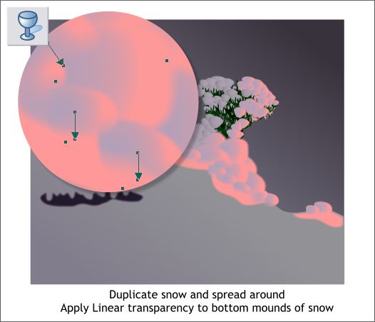 Snowy Sunset - Xara Xtreme Pro tutorial