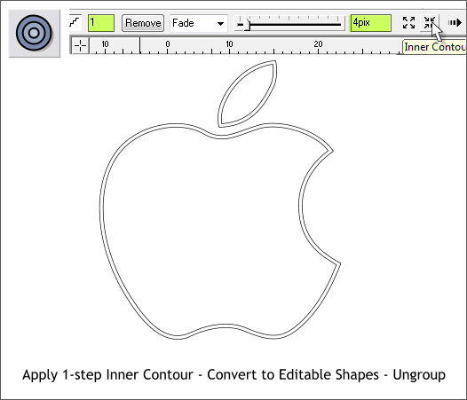 Xara Xone - Apple Macintosh Logo Step-by-step Tutorial