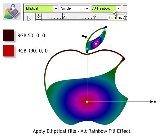 Xara Xone - Apple Macintosh Logo Step-by-step Tutorial