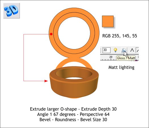 Extruded 3D Sunflower and Flowerpot Xara Xtreme Tutorial