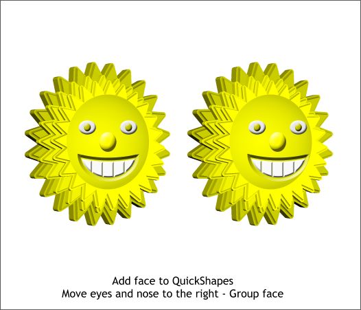 Extruded 3D Sunflower and Flowerpot Xara Xtreme Tutorial