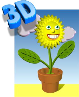 Extruded Flower and Flowerpot