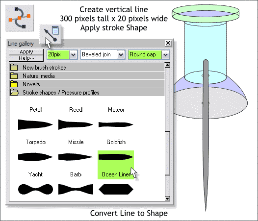 Glass Push Pin - Xara Xtreme Tutorial