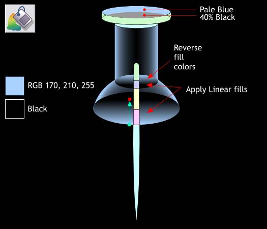 Glass Push Pin - Xara Xtreme Tutorial