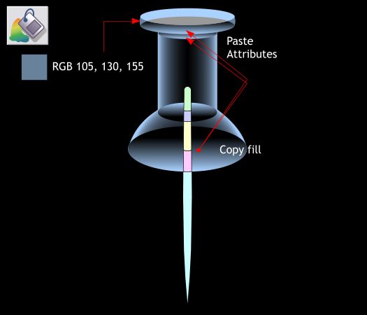 Glass Push Pin - Xara Xtreme Tutorial