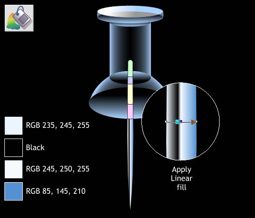 Glass Push Pin - Xara Xtreme Tutorial