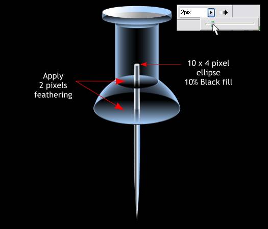 Glass Push Pin - Xara Xtreme Tutorial