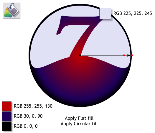 Xara Xtreme Windows 7 Logo tutorial