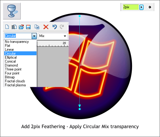 Xara Xtreme Windows 7 Logo tutorial