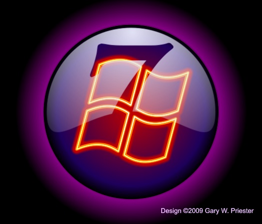 Xara Xtreme Windows 7 Logo tutorial ©2009 Gary W. Priester