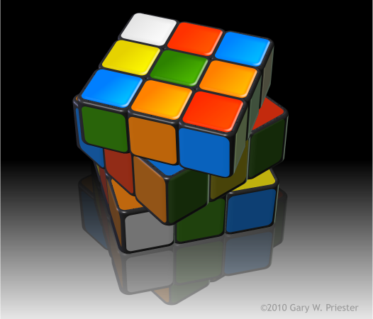Rubik's Cube Xara Xtreme Tutorial - ©2010 Gary W. Priester