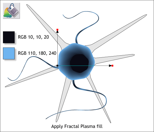 Firing Neurone Xara Xtreme Tutorial