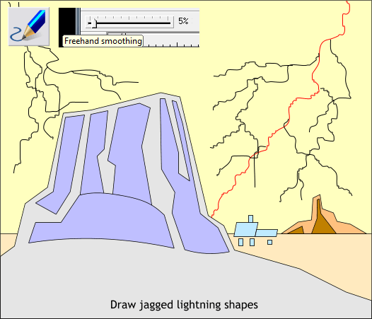 Lightning Storm Over the Mesas - Xara Xtreme Tutorial