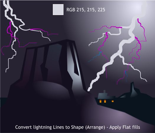 Lightning Storm Over the Mesas - Xara Xtreme Tutorial