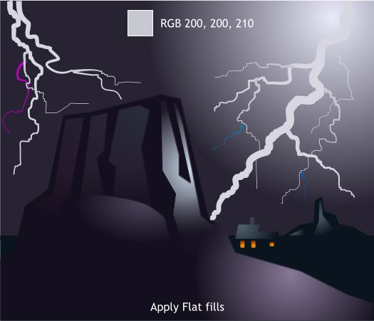 Lightning Storm Over the Mesas - Xara Xtreme Tutorial