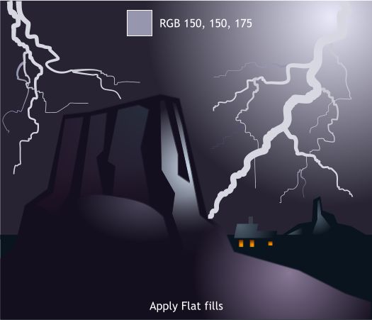 Lightning Storm Over the Mesas - Xara Xtreme Tutorial