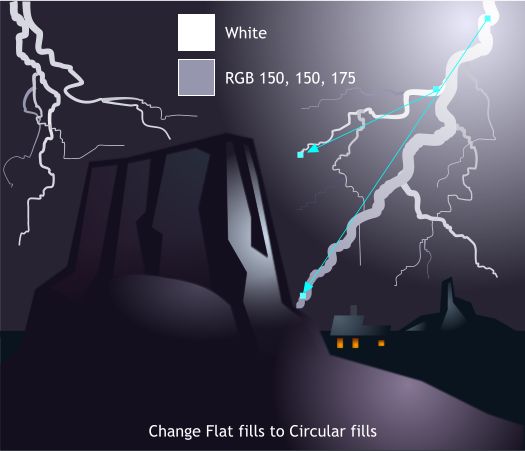 Lightning Storm Over the Mesas - Xara Xtreme Tutorial