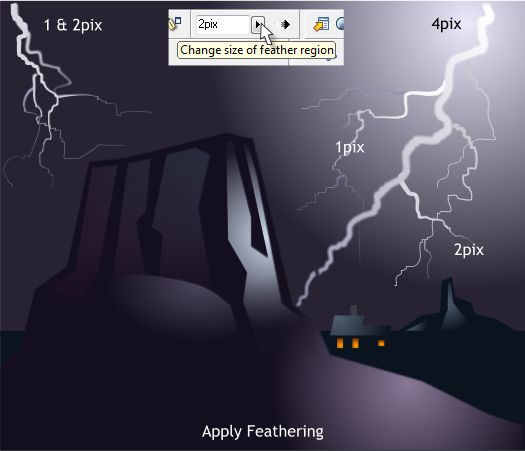 Lightning Storm Over the Mesas - Xara Xtreme Tutorial