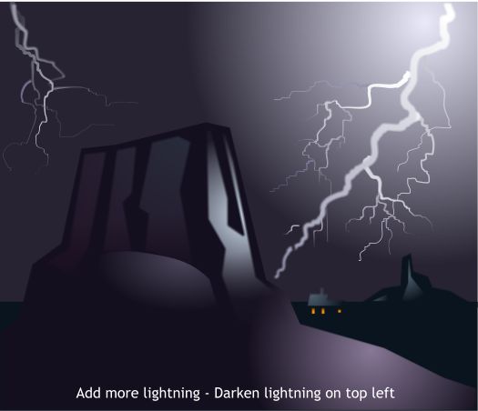 Lightning Storm Over the Mesas - Xara Xtreme Tutorial