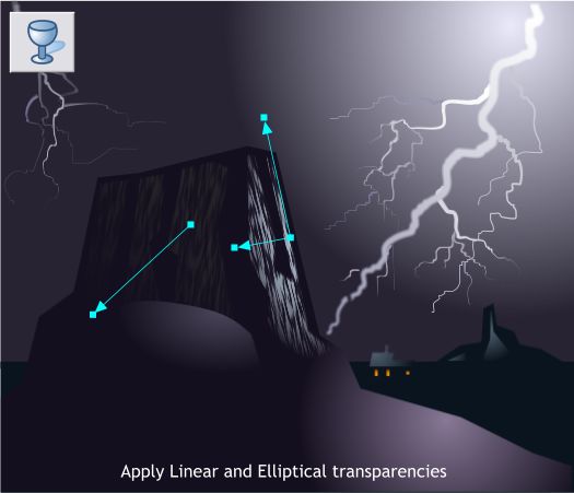 Lightning Storm Over the Mesas - Xara Xtreme Tutorial