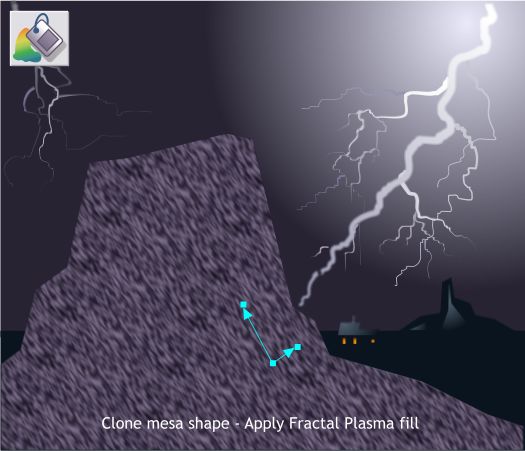 Lightning Storm Over the Mesas - Xara Xtreme Tutorial