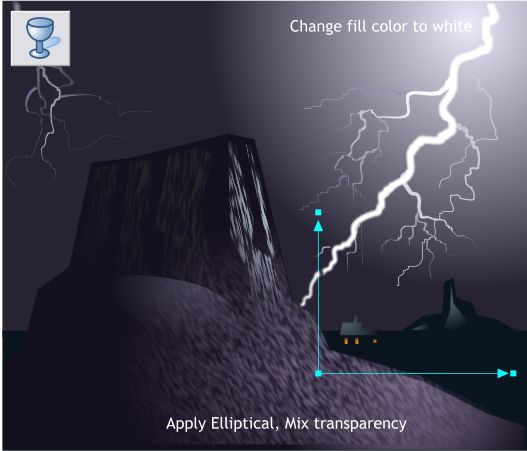 Lightning Storm Over the Mesas - Xara Xtreme Tutorial