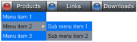 Example of Xara MenuMaker created menu