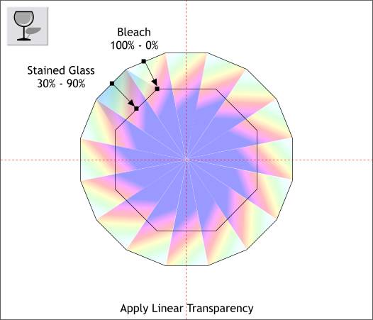 Transparent diamond step-by-step Xara X tutorial