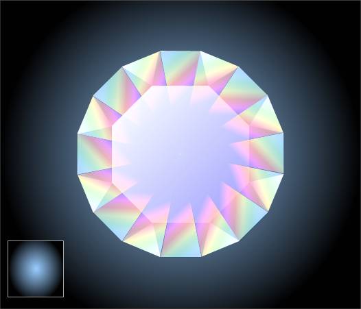 Transparent diamond step-by-step Xara X tutorial