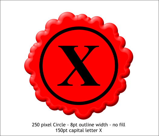 A wax seal step-by-step Xara X tutorial