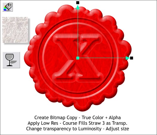 A wax seal step-by-step Xara X tutorial