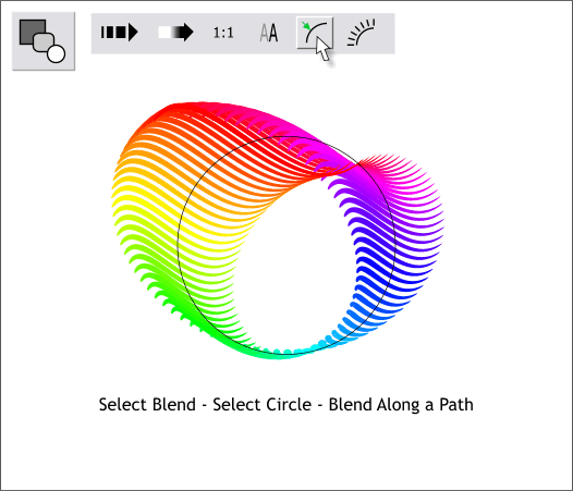 Blending Stroked Paths  - Xara Xone Workbook step-by-step tutorial